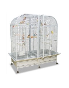 Клетка для малых и средних птиц Palace II светло серая 163х81х185см Германия Montana cages