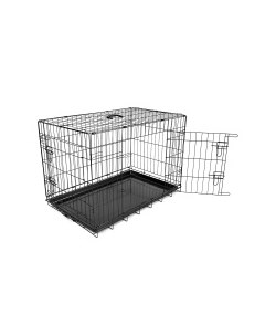 Клетка для собак двухдверная Pet Kennel X LARGE чёрная 107х71х77см Бельгия Duvo+