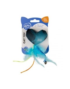 Игрушка для кошек с кошачьей мятой Сердце Флэш голубая 16 5х7х3см Бельгия Duvo+