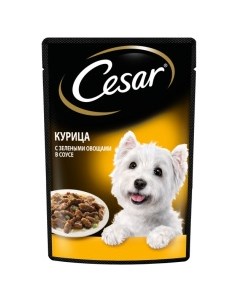 Курочка с зелеными овощами Корм влаж д собак пауч 85г Cesar