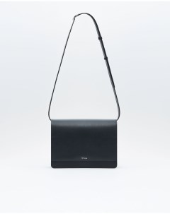 Черная миниатюрная сумка кроссбоди из натуральной кожи Fetiche