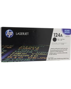 Картридж лазерный 124A Q6000A черный 1шт 2500 страниц оригинальный для Color LaserJet 1600 2600n 260 Hp