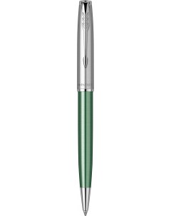 Ручка шариковая автомат Sonnet Essentials Green SB Steel CT черный нержавеющая сталь палладий подаро Parker