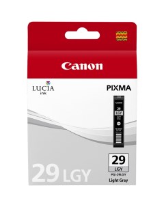 Картридж струйный PGI 29LGY 4872B001 светло серый оригинальный ресурс 352 страниц для PIXMA PRO 1 Canon