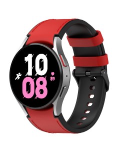 Кожаный ремешок для Galaxy Watch размер L черно красный черная пряжка Samsung