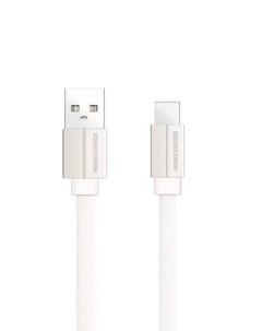 Дата кабель K20a USB Type C нейлон 2 1A 1 м White повреждена упаковка More choice