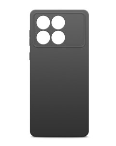 Чехол на Xiaomi POCO X6 Pro 5G силиконовый черный матовый Brozo