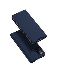 Чехол книжка для Samsung Galaxy M51 DU DU боковой синий X-case