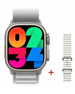 Смарт часы Smart Watch HK8 Pro Max 9 серебристый Nobrand