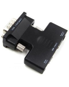 Адаптер конвертер BR 06 VGA M HDMI F mini Jack 3 5мм USB Черный Gsmin