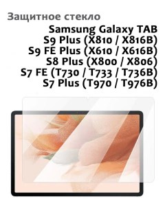 Защитное стекло для Samsung Galaxy TAB S9 Plus S7 S8 Plus S7 FE 0 33мм без рамки Grand price