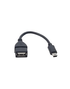 Переходник USB OTG mini USB адаптер для передачи данных черный Nobrand