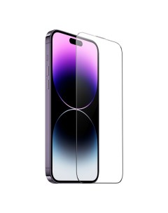 Защитное стекло на iPhone 14 Pro Max 6 7 6D с сеточкой для динамика черное X-case