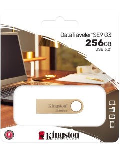 Флешка DataTraveler SE9 256ГБ USB3 0 Silver Kingston