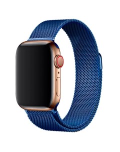 Ремешок для Apple Watch Миланская петля 42 44 45 мм 1 7 SE синий металлический Smart watch