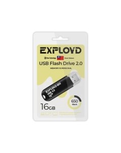 Флешка 650 16 ГБ черный EX 16GB 650 Black Exployd