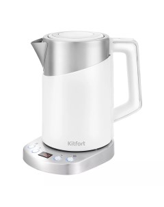 Чайник электрический KT 660 1 1 7 л белый серебристый Kitfort