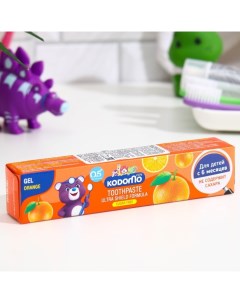 Детская зубная паста LION Thailand Kodomo с ароматом апельсина гелевая 40 г Nobrand