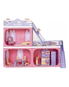 Коттедж двухэтажный для кукол Маленькая принцесса Огонек