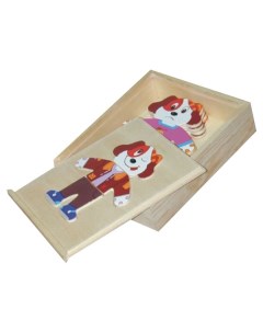 Сборная Деревянная Рамка Вкладыш Vga Wooden Toys Собаки Чудо-дерево