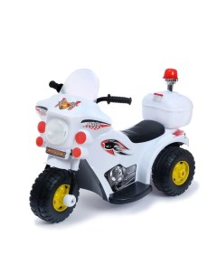 Детский электромобиль Мотоцикл шерифа цвет белый Nobrand