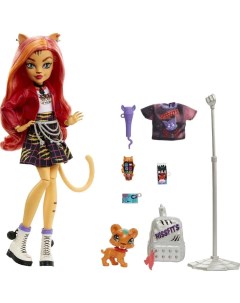 Кукла Toralei Doll Торалей Страйп с питомцем и аксессуарами HHK57 Monster high