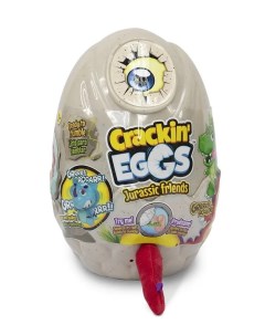 Мягкая игрушка Динозавр в яйце красный 22 см SK001 Crackin'eggs