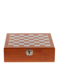 Набор подарочный шахматы Фляжка 250 мл 20x19x6 см 784251 Flando