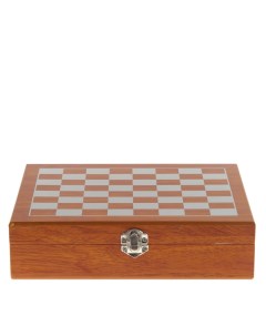 Набор подарочный шахматы Фляжка 250 мл 24x18 5x6 см 784252 Flando