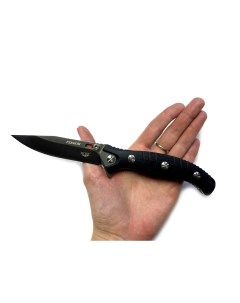 Складной нож Геккон Д2 340 100406 черный Нокс