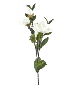 Цветок искусственный Магнолия белый на ножке 95 см Gloria garden