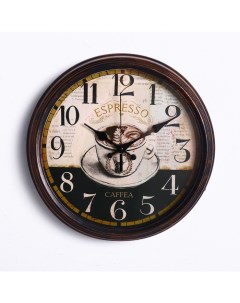 Часы настенные серия Кухня Espresso Caffea d 35 см Nobrand