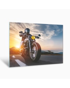 Картина на стекле Мотоциклист AG 40 152 40х50 см Postermarket