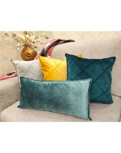 Декоративная подушка плитка30 30х60 цвет серо зелёный Plush pillow