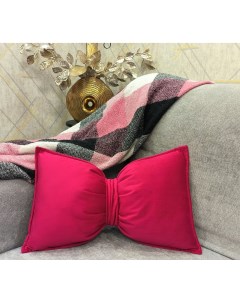 Подушка декоративная бантик цвет бордовый Невелтекс