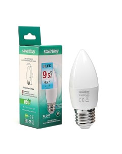 Лампа светодиодная Е27 C37 9 5 Вт 4000 К дневной белый свет Smartbuy