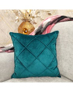 Декоративная подушка 45х45 тёмно бирюзовый Plush pillow