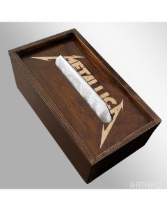 Салфетница интерьерная деревянная коробка для салфеток Бруталити