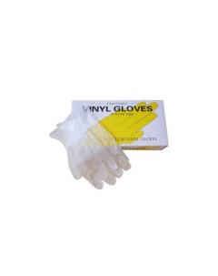 Перчатки виниловые одноразовые нестерильные неопудренные размер L 50 пар Vinyl gloves
