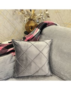 Подушка декоративная ромб45х45х45 цвет серый Plush pillow