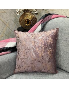 Декоративная подушка из бархата 45х45х45 цвет Розовый Plush pillow