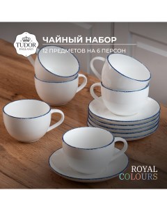 Чайный набор 12 предметов на 6 персон Tudor england
