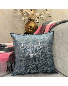 Декоративная подушка из бархата 45 45х45 цвет Синий Plush pillow