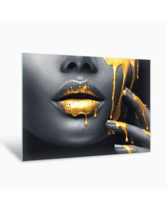 Картина на стекле Золотой макияж 40 117 40х50 см Postermarket