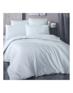 Комплект постельного белья полутораспальный ранфорс серый La besse