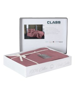 Комплект постельного белья Class Gold Satin семейный сатин пепельно розовый Bahar