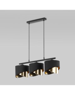 Подвесной светильник на 3 плафона Grant Black 4824 черный золото E27 Tk lighting