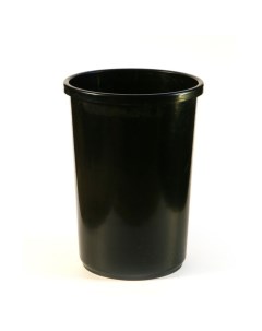 Корзина для бумаг и мусора Uni 12 литров пластик чёрная Calligrata