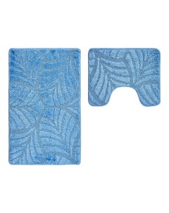 Набор ковриков для ванной и туалета АКТИВ 50х80 50х40 003 голубой 11 Icarpet