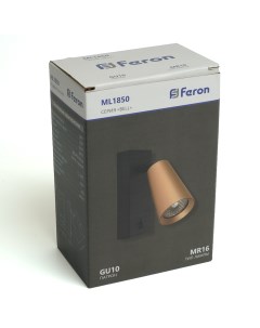 Накладной светильник 48420 35W GU10 золото черный ML1850 Feron